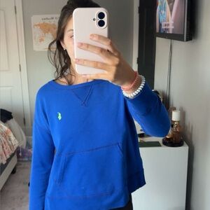 Polo by Ralph Lauren Women's Vibrant Blue Hoodie